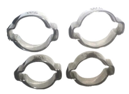 Hose Clamp Set for 8mm ID breathing hose (4x)