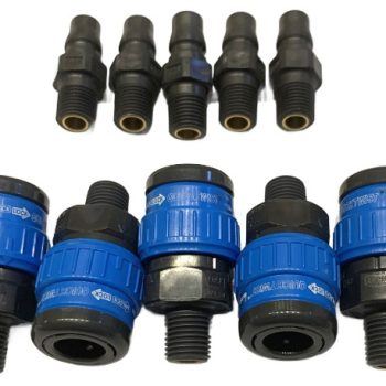 Set of 5 male 5 female hi cupla style air fittings 600 2